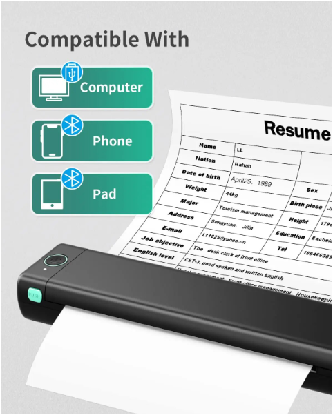 Portable inkless Printer